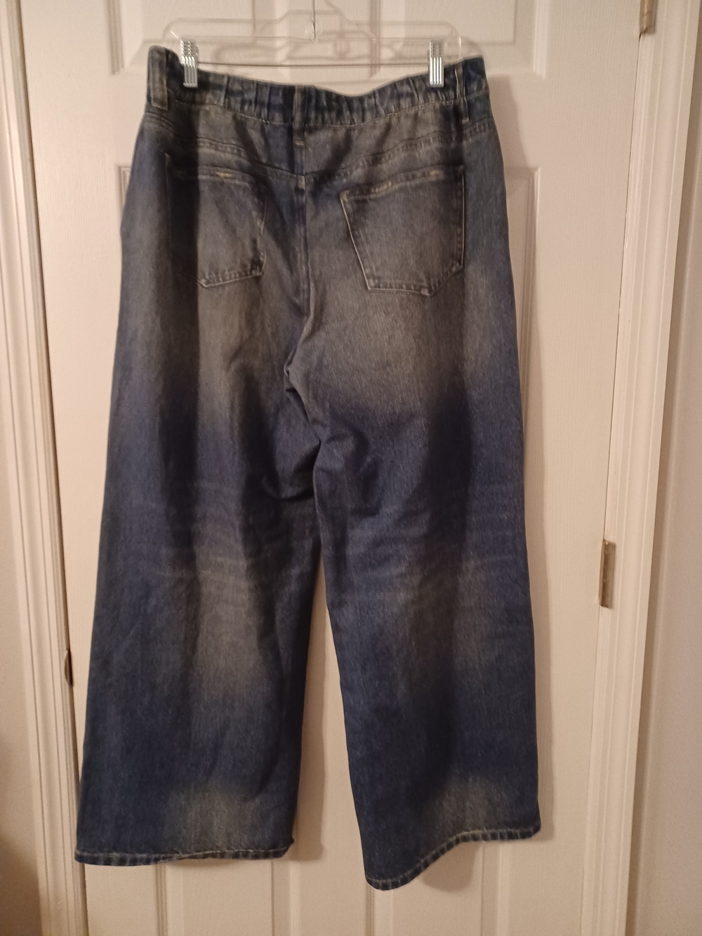 HALARA Mid Rise Denim Print French Terry Casual Sweatpants Jeans - Picture 10 of 10